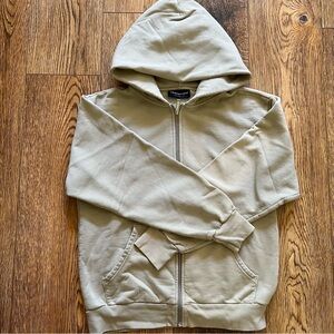 TNA light green “Super Fleece” Zip-up Hoodie